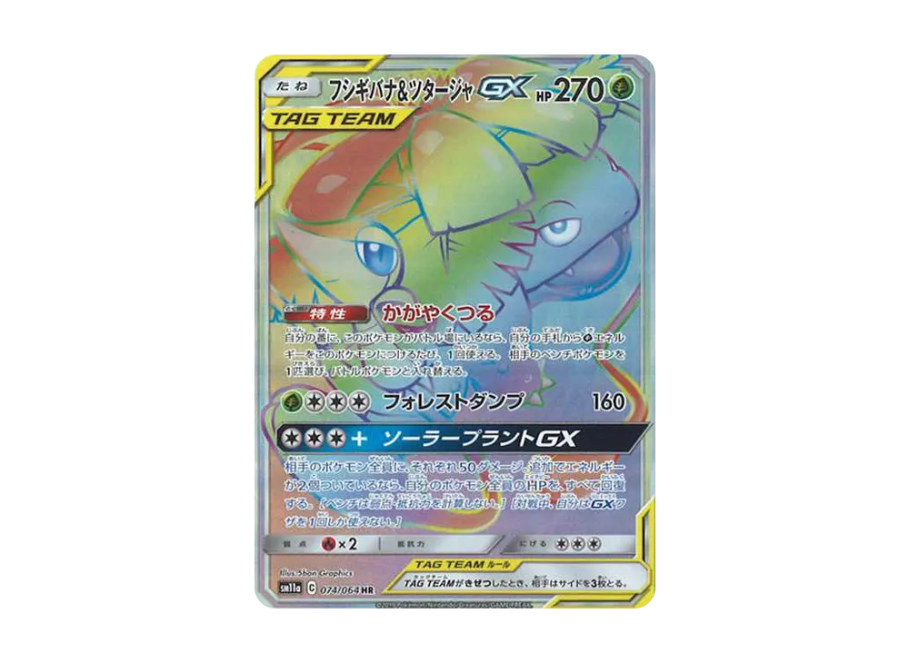 フシギバナ&ツタージャGX HR[SM11a 074/064](強化拡張パック「リミックスバウト」)