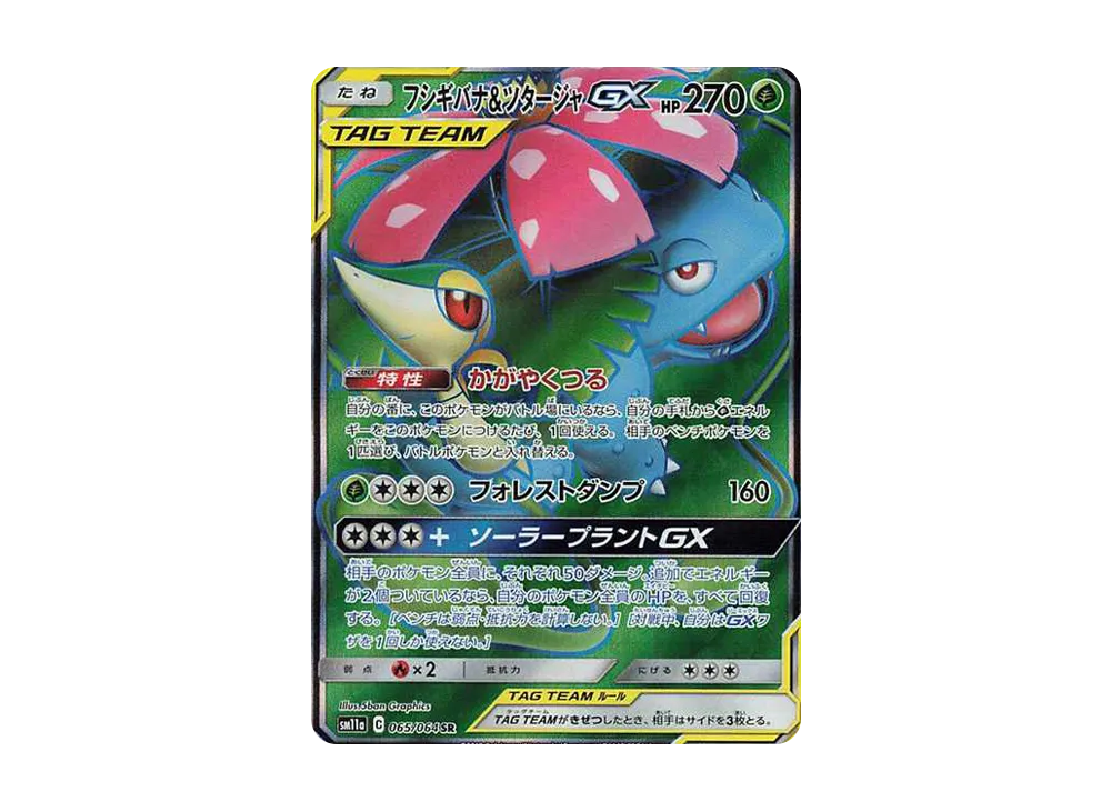 フシギバナ&ツタージャGX SR[SM11a 065/064](強化拡張パック「リミックスバウト」)