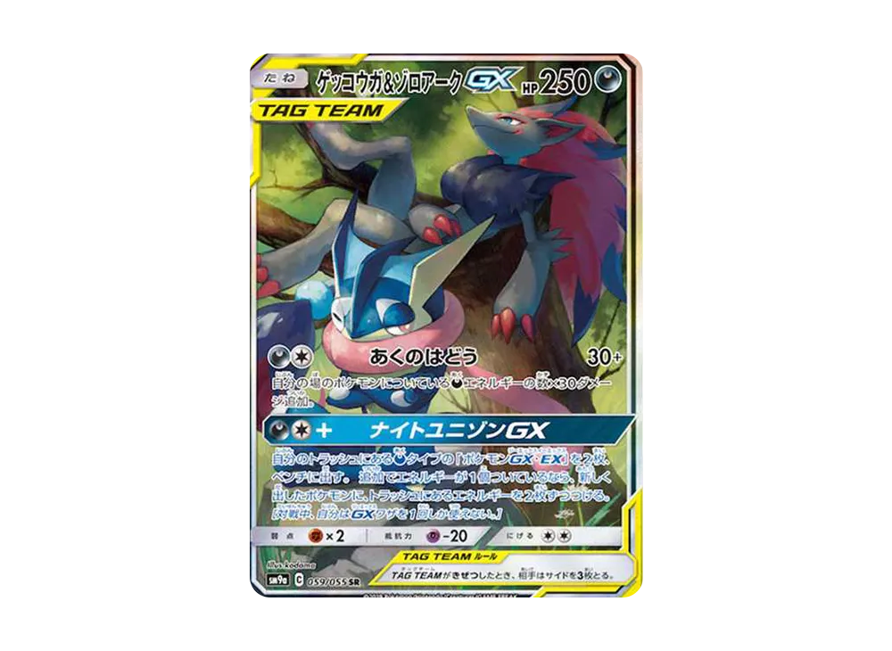 ゲッコウガ&ゾロアークGX SR: SA[SM9a 059/055](強化拡張パック「ナイトユニゾン」)