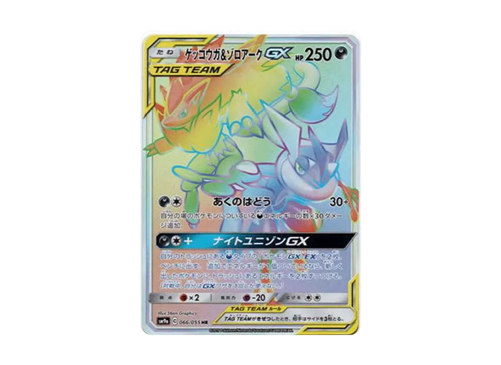 ゲッコウガ&ゾロアークGX HR[SM9a 066/055](強化拡張パック「ナイトユニゾン」)