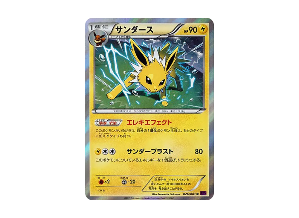 サンダース R [XY7 026/081](拡張パック「バンデットリング」)