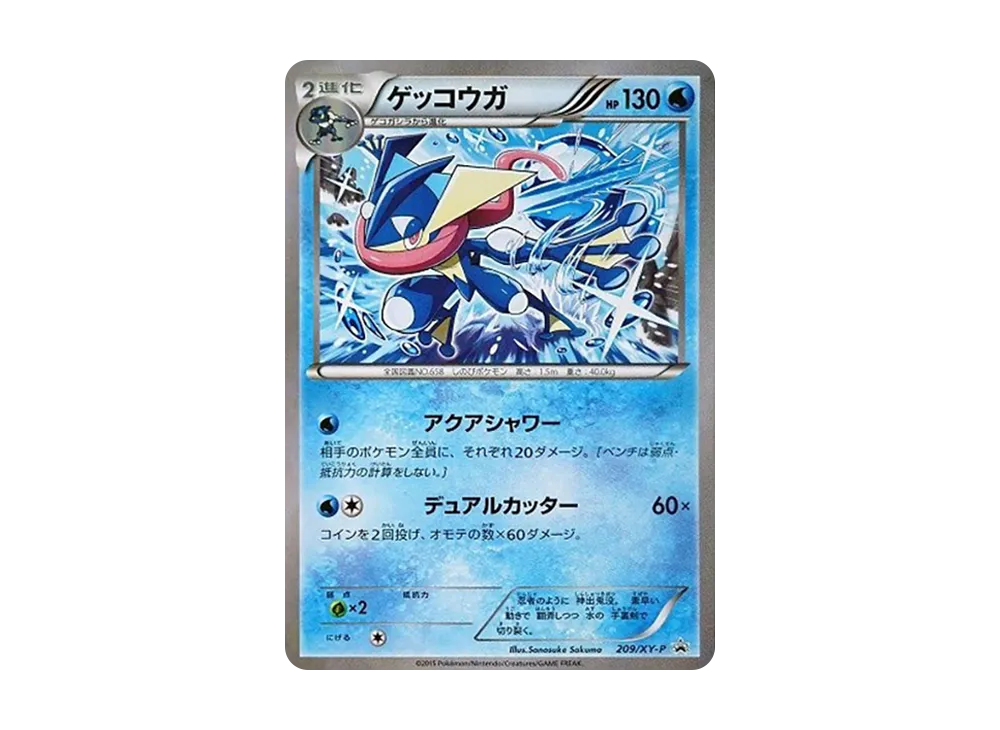 ゲッコウガ P [XY-P 209](プロモーションカード「ファミリーマート プレゼントキャンペーン オリジナルカード」)