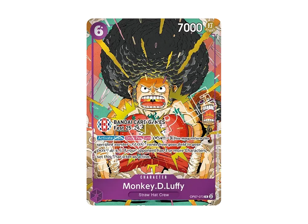 モンキー・D・ルフィ R [OP07-073]【英語版】(プロモーションカード「BANDAI CARD GAMES Fest 25-26 プレゼント」)