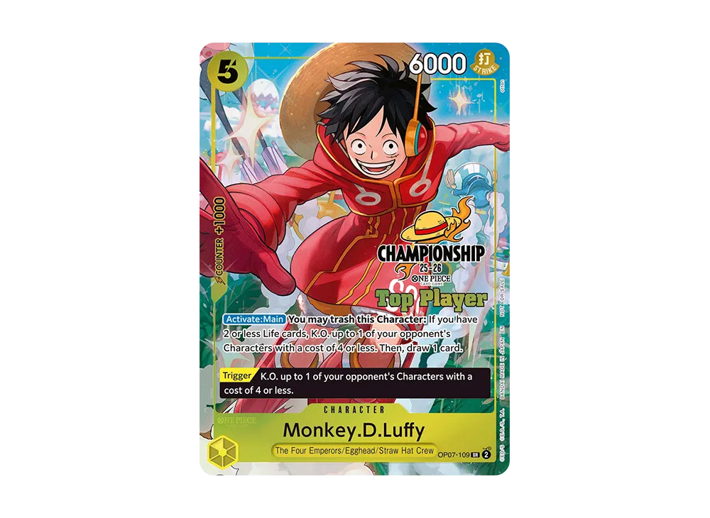 モンキー・D・ルフィ SR [OP07-109]【英語版】(プロモーションカード「チャンピオンシップ 25-26 トッププレイヤーパック」)